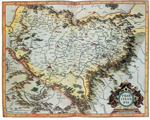 Карта Трансильвании из Атласа Г Меркатора Ю Хондиуса 1607 Современная - фото 269