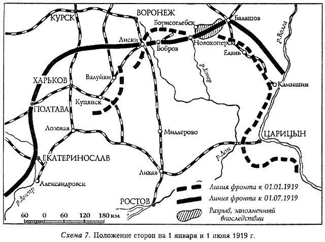 Схема 8 Московская директива генерала Деникина Схема 9 Наступление - фото 7