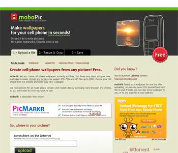 Адрес wwwmobopiccom Интерфейс английский требуется флэшплагин Придать - фото 42
