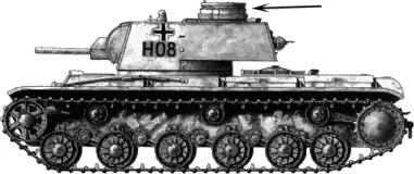 Советский КВ образца 1939 г захваченный немцами модернизированный и - фото 51