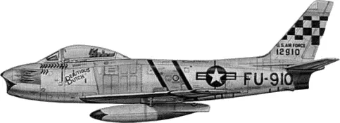 F86 Сейбр капитана Джозефа Макконнелла С другой стороны убыль самолетов за - фото 86