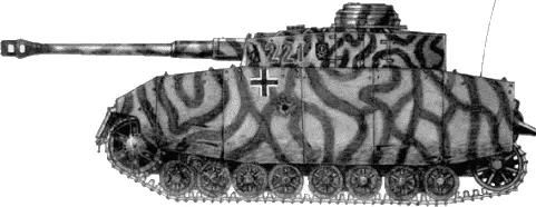 Немецкий танк ТIV на лето 1943 г Противотанковая САУ Хетцер Вот - фото 120