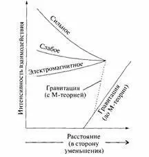 Рис 142 В Мтеории все четыре типа взаимодействий объединяются естественным - фото 87