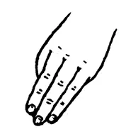 Рис 2 Положение пальцев при массаже биологически активных точек Рис 3 - фото 2