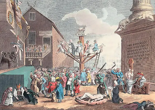 Символическое изображение Южного моря Иллюстрация из книги Hogarth Restored - фото 12