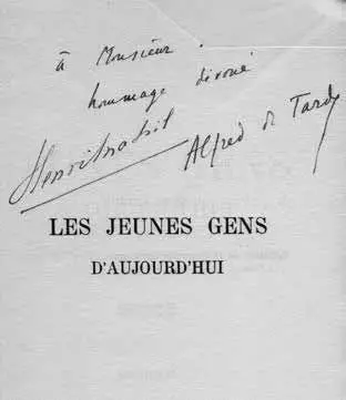 Агатон Анри Массис Альфред де Тард Сегодняшняя молодежь 1913 Обложка и - фото 28