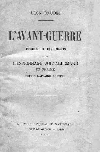Леон Доде Предвоенное 1913 Обложка и авантитул с инскриптом Анри Барресу - фото 30