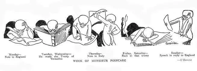 Неделя месье Пуанкаре Карикатура 1923 American Monthly Vol XV 8 - фото 47