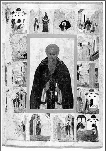 Прп Феодосий Великий с житием Икона Москва Первая половина XVI в - фото 46