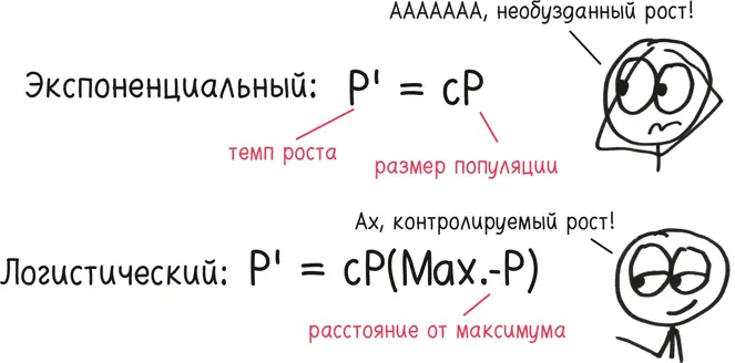 Чем ближе к максимуму тем медленнее рост Лес может вместить только - фото 95