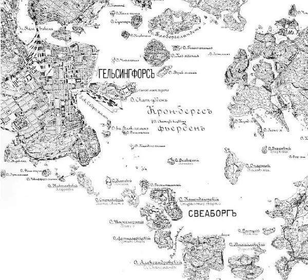 Свеаборг Фрагмент русской топографической карты 1902 г с обозначением - фото 41