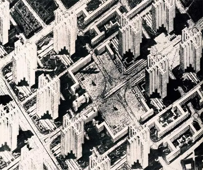 Ле Корбюзье Эскиз для Плана Вуазен 1925 Академия искусств Берлин Ле - фото 90