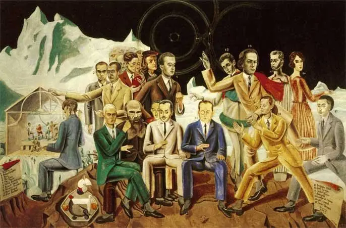 Макс Эрнст Встреча друзей 1922 Холст масло 127193 см Музей - фото 105