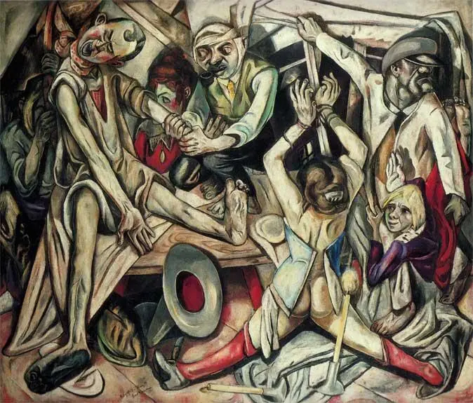 Макс Бекман Ночь 19181919 Холст масло 133154 см Художественное собрание - фото 147