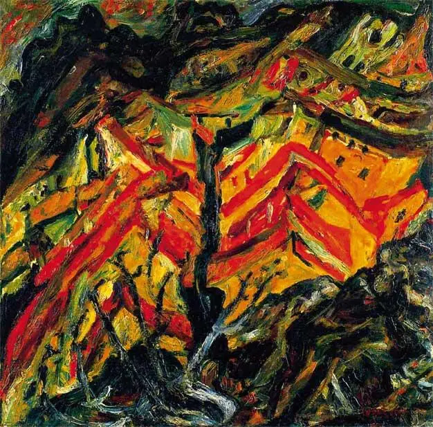 Хаим Сутин Вид Сере 1922 Холст масло 7475 см Музей искусств Балтимор - фото 148