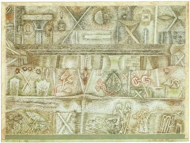 Пауль Клее Космическая флора 1923 Бумага акварель мел 272366 см Музей - фото 157