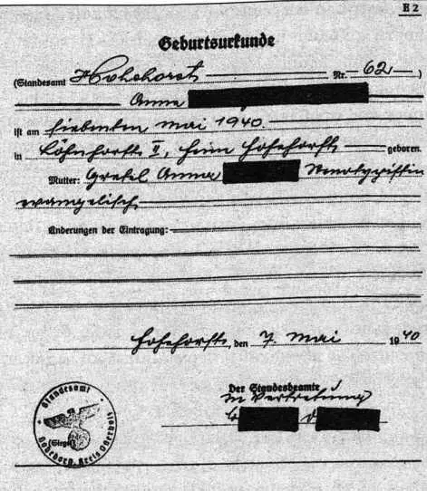 Свидетельство о рождении ребенка выданное в доме Фрисланд В многолетних - фото 54