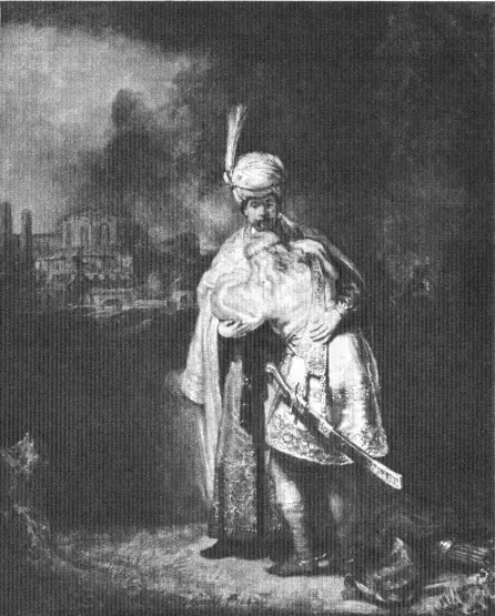 Прощание Давида с Ионафаном 1642 г Три дерева Офорт 1643 г Святое - фото 16