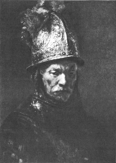 Портрет мужчины в шлеме 1650 г Нищие у двери дома Офорт 1648 г Три - фото 24