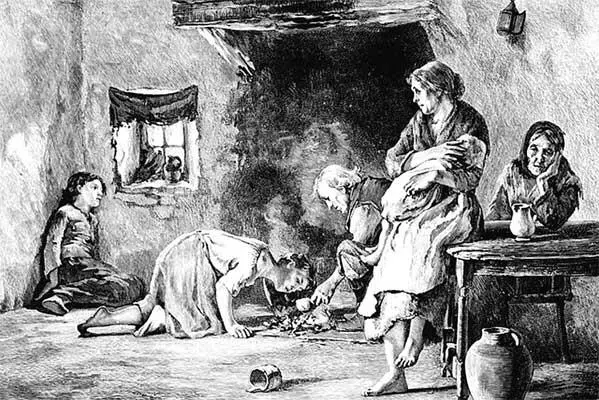 Голодающая семья Рисунок середины XIX века Я много размышлял по поводу - фото 3