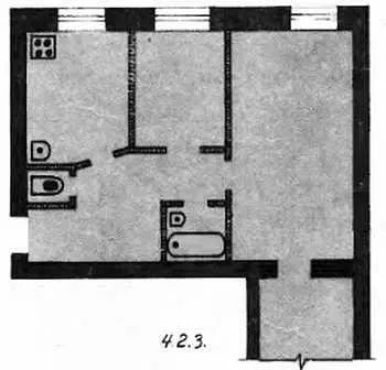 Планировки 323 и 433 застройки 70х годов Если раньше квартиры строили - фото 8