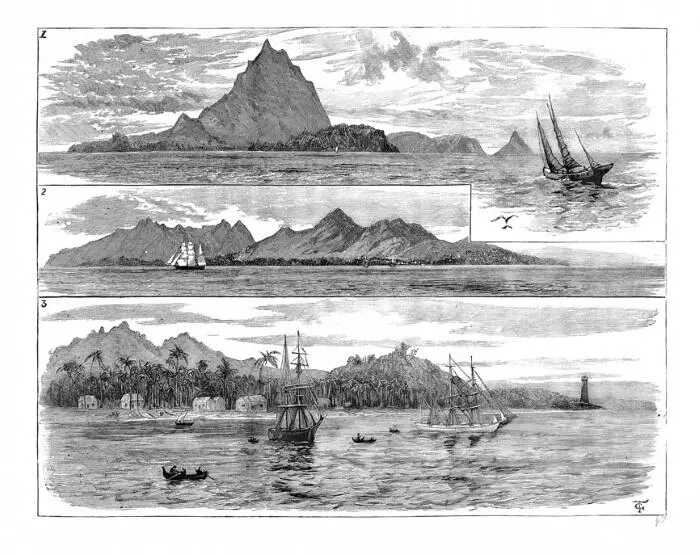 Остров Кракатау выглядит спокойным перед извержением 1883 года которое сотрет - фото 148