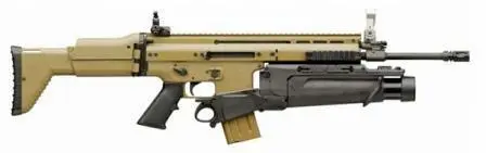 Прототип винтовки FN SCARL Mk16 2005 год с установленным 40мм - фото 9