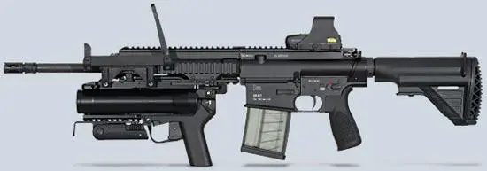 HK417 вариант Recceсо стволом длиной 406 ммс установленным гранатометом и - фото 10