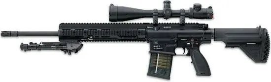 HK417 вариант Sniperсо стволом длиной 508 ммс установленными оптическим - фото 11
