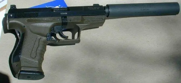Пистолет Walther P99 с присоединенным глушителем AWC Titanium Abraxas Из - фото 29