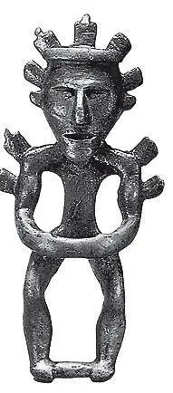 Бронзовый идол из Галичского клада обнаруженного у села Туровского Вторая - фото 2