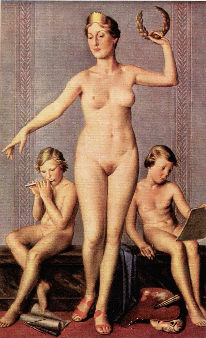 А Циглер Боги искусства 1938 год 3 Хильц Первая часть триптиха - фото 12