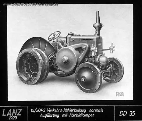 Рисунок 74 Трактор LanzBulldog модели 1929 года с карбидными фарами - фото 80