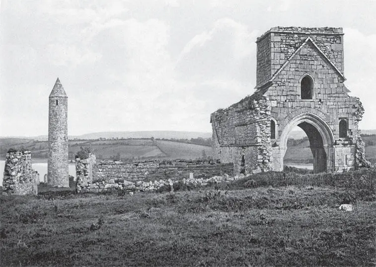 Руины ирландского замка XII в Остров Девениш ЛохЭрн Фотография 1890е 3 - фото 88