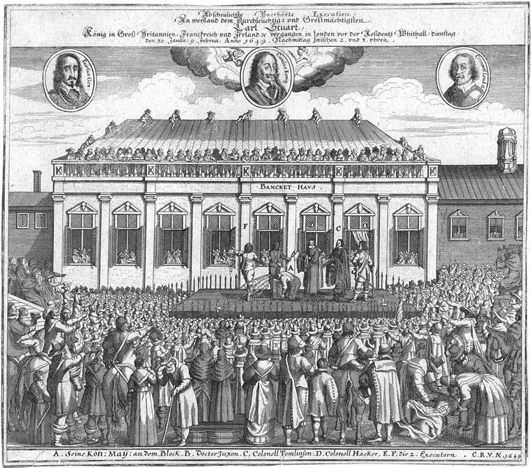 Казнь Карла I Стюарта в Лондоне 30 января 1649 г Гравюра 1649 10 Решение - фото 190