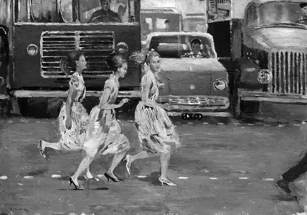 Ил 72 Юрий Пименов Бегом через улицу 1963 год Курская государственная - фото 73