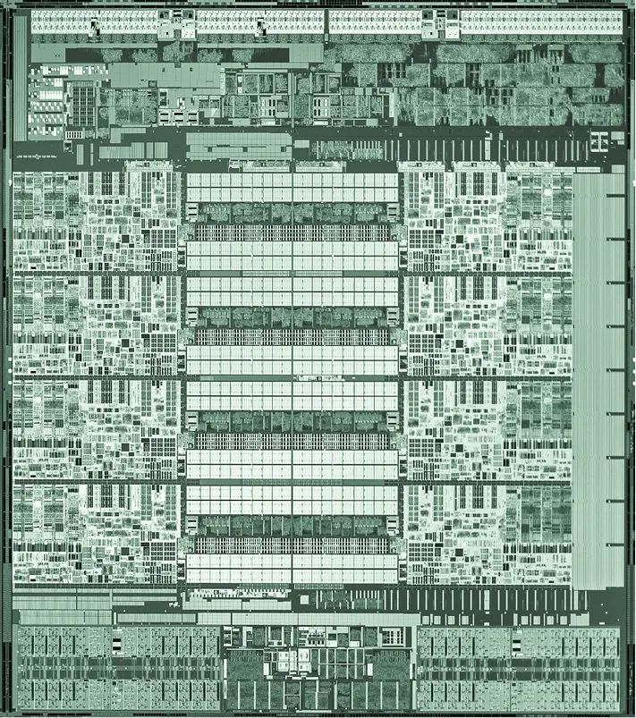 Рис 711Микрофотография процессора Intel HaskellE Квадратные структуры в - фото 220