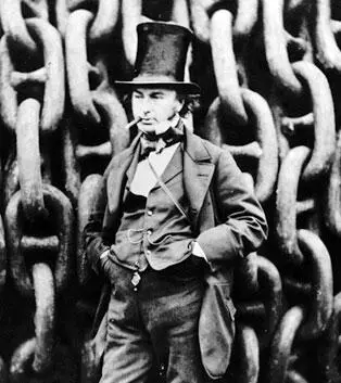 Изамбард Кингдом Брюнель позирует с щегольским видом на фоне цепей - фото 12