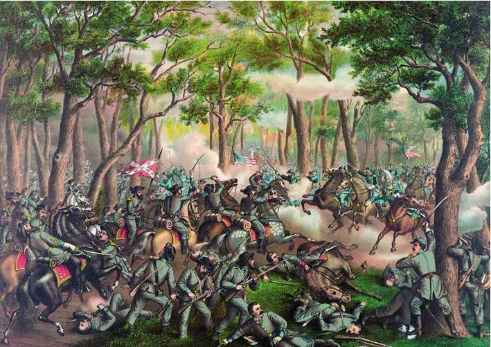 Вторая битва в Глуши 57 мая 1864 г встречное сражение армий Гранта и Ли в - фото 41