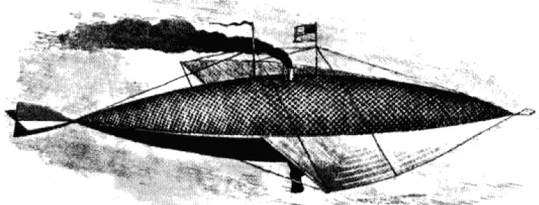 Авиатор Мариотта США 1869 г Воздушный корабль с паровым двигателем XIX - фото 102