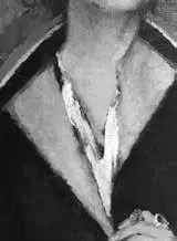 Portrait of E Yakovleva collar details Sketches of costumes for the opera - фото 148