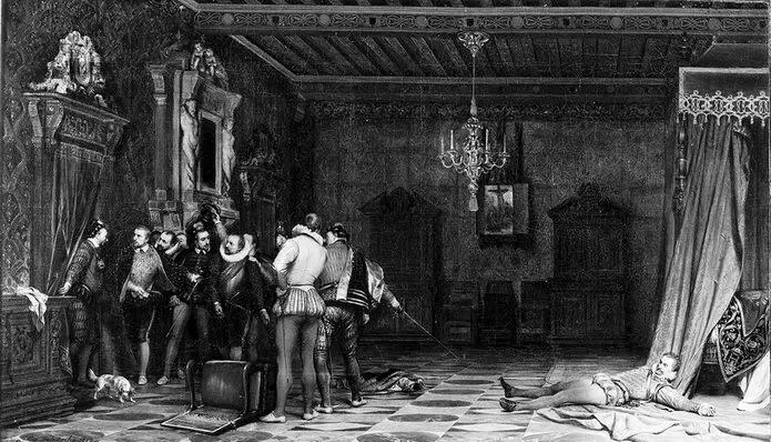 Поль Деларош Убийство герцога де Гиза 1834 Музей Конде замок Шатийи О - фото 60