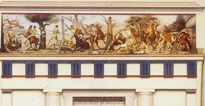 Рис 24 Фриз с охотничьей сценкой из Гробницы II рисунок Г Милцикакиса - фото 44