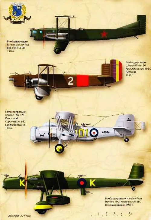 На 3й странице обложки Бомбардировщики ВВС Франции и Великобритании 19251935 - фото 17