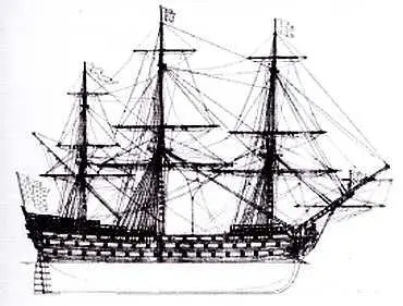 Ройаль Луи Royal Louis Франция 1780 г Длина 564 м Ширина 153 - фото 16