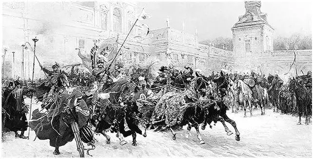 Выезд Яна Собеского и Марысеньки из Вилянува Худ Юзеф Брандт 1897 Ян - фото 27