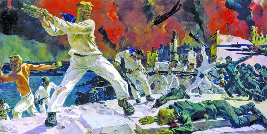 51 Александр Дейнека Оборона Севастополя Картина 1942 г стала знаменитым - фото 84