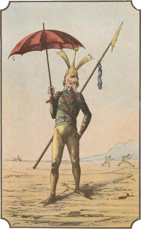 Один из лунных кавалеристов подбирает оброненный гном Бабулифишем зонтик и - фото 35