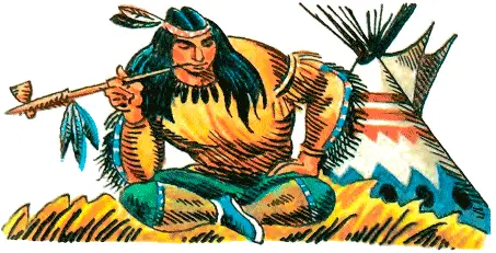 Жилища в деревне шайенов поставлены широким кругом десятью группами по - фото 78