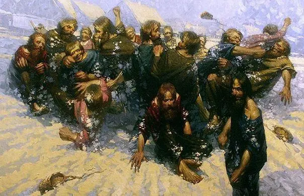 Кулачный бой стенка на стенку Скинул шубу стоявшей рядом Томе потом крикнул - фото 76
